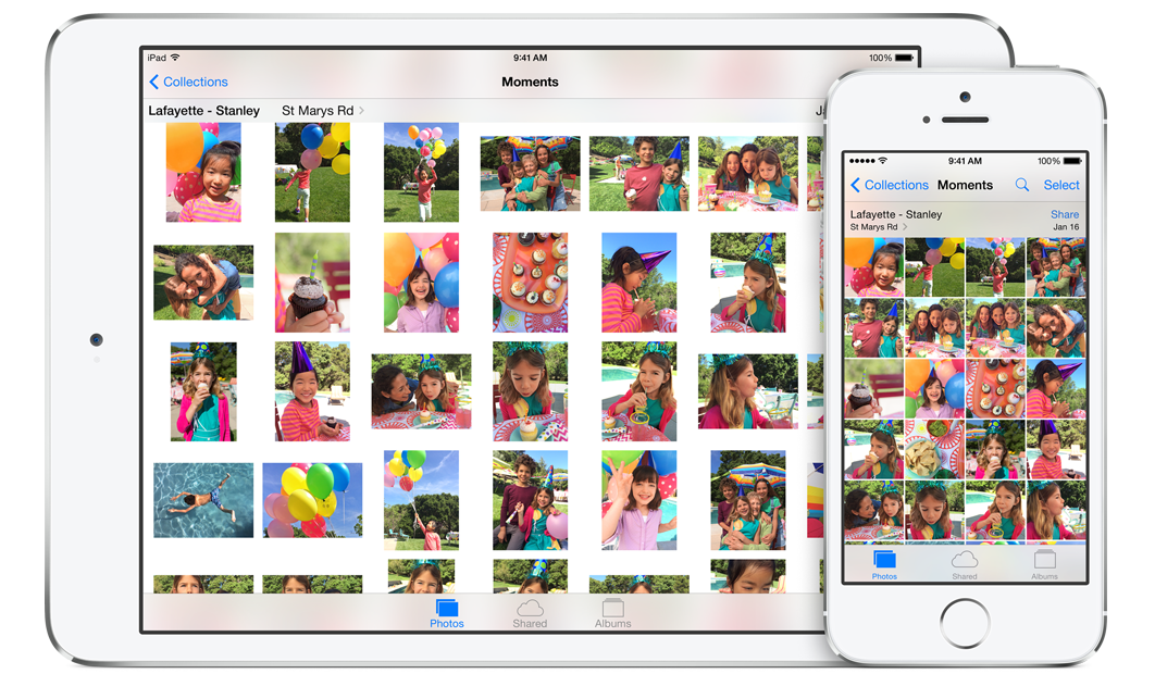 iOS8のiCloud Photo Libraryイメージ