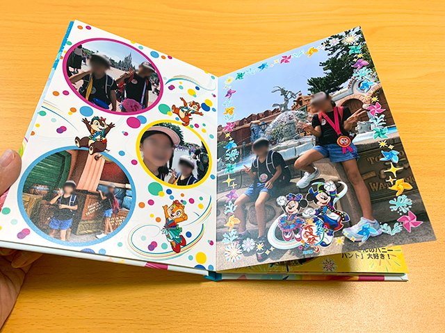 「東京ディズニーリゾート・オンラインフォト」で注文したハードカバーフォトブック