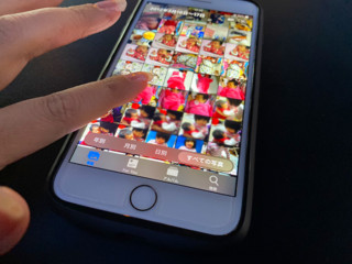 iCloud写真を利用中のiPhone標準写真アプリ