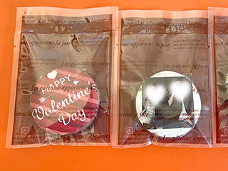 Fueruアルバムの写真を印刷したバレンタインプリントクッキー